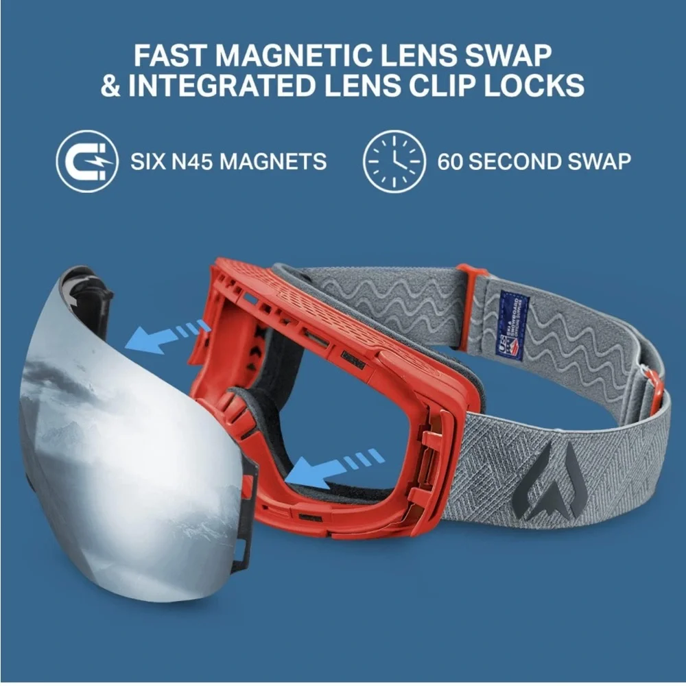 100% UV Goggles Men Women Anti-Fog